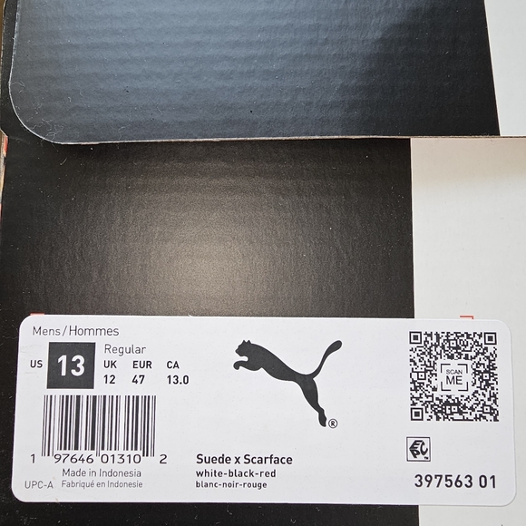 Brand New in Box Men Size 13, PUMA X SCARFACE  SUEDE 50/50 MENS LIFESTYLE SHOES - Picture 8 of 16